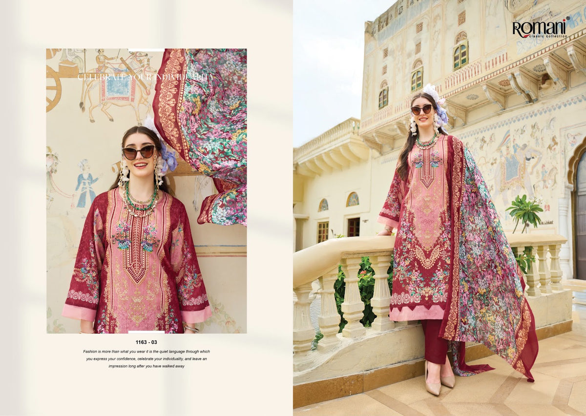 Nafisa Vol 3 Romani Mix Cotton Karachi Salwar Suits Manufacturer Gujarat