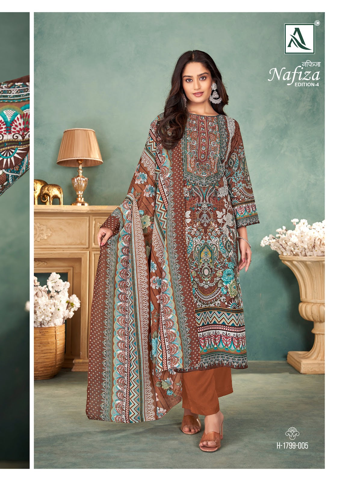 Nafiza Edition 4 Alok Cotton Karachi Salwar Suits Wholesaler Gujarat