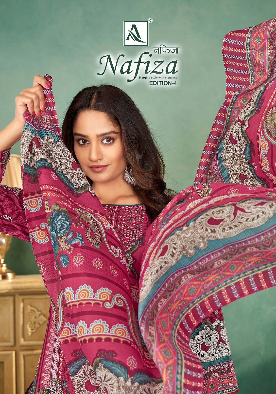 Nafiza Edition 4 Alok Cotton Karachi Salwar Suits Wholesaler Gujarat