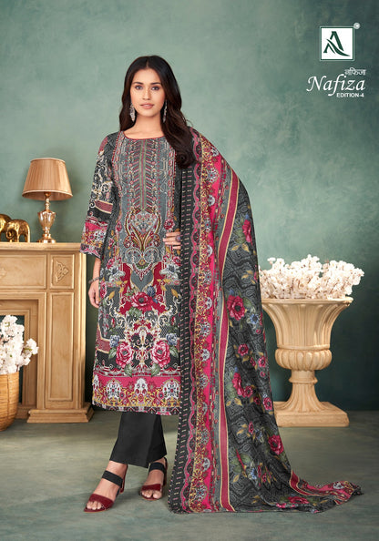 Nafiza Edition 4 Alok Cotton Karachi Salwar Suits Wholesaler Gujarat