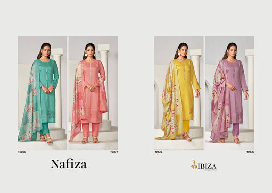 Nafiza Ibiza Jaam Cotton Pant Style Suits