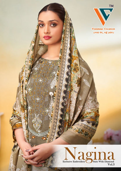 Nagina Vol 3 Vandana Creation Cotton Karachi Salwar Suits Wholesaler Ahmedabad