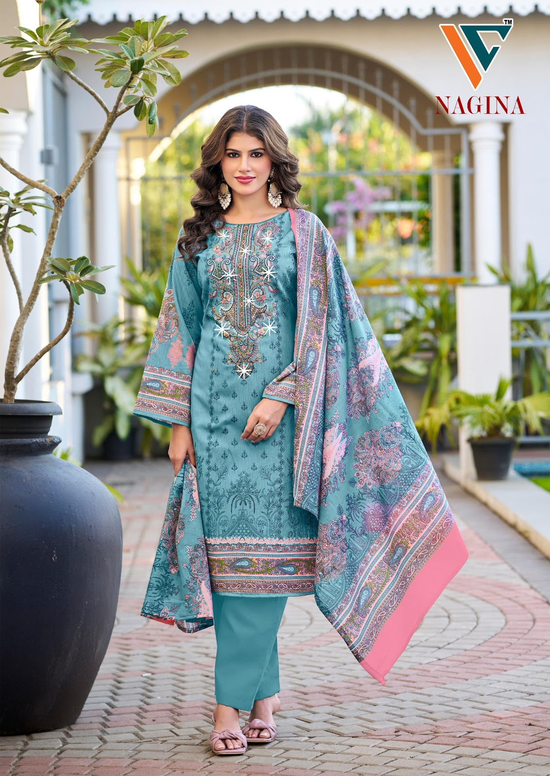 Nagina Vol 8 Vandana Creation Cotton Karachi Salwar Suits Supplier Ahmedabad