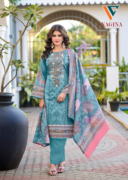 Nagina Vol 8 Vandana Creation Cotton Karachi Salwar Suits Supplier Ahmedabad