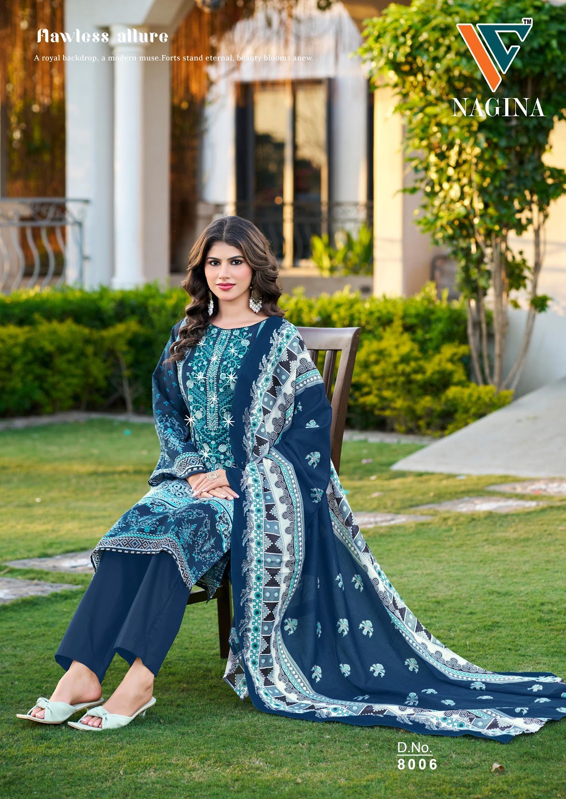 Nagina Vol 8 Vandana Creation Cotton Karachi Salwar Suits Supplier Ahmedabad