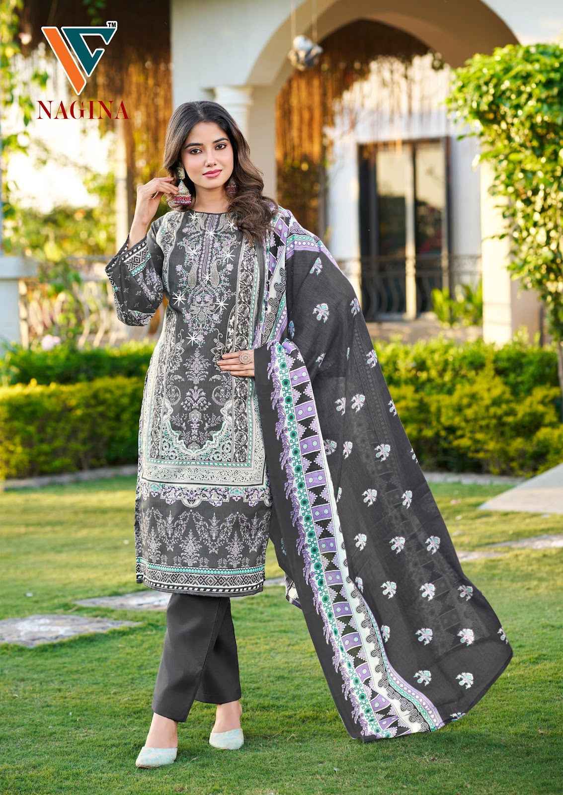 Nagina Vol 8 Vandana Creation Cotton Karachi Salwar Suits Supplier Ahmedabad