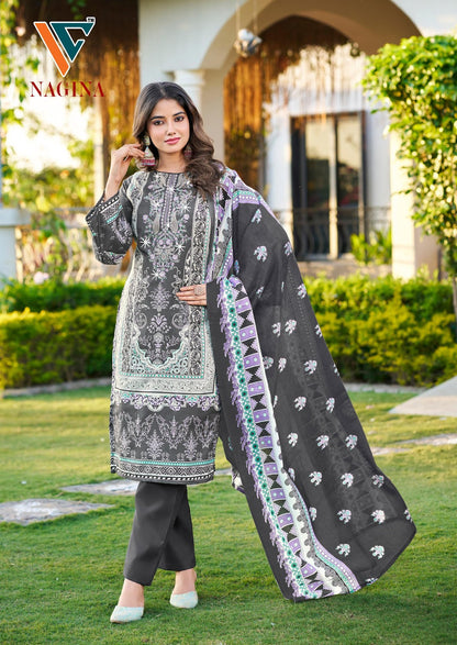 Nagina Vol 8 Vandana Creation Cotton Karachi Salwar Suits Supplier Ahmedabad
