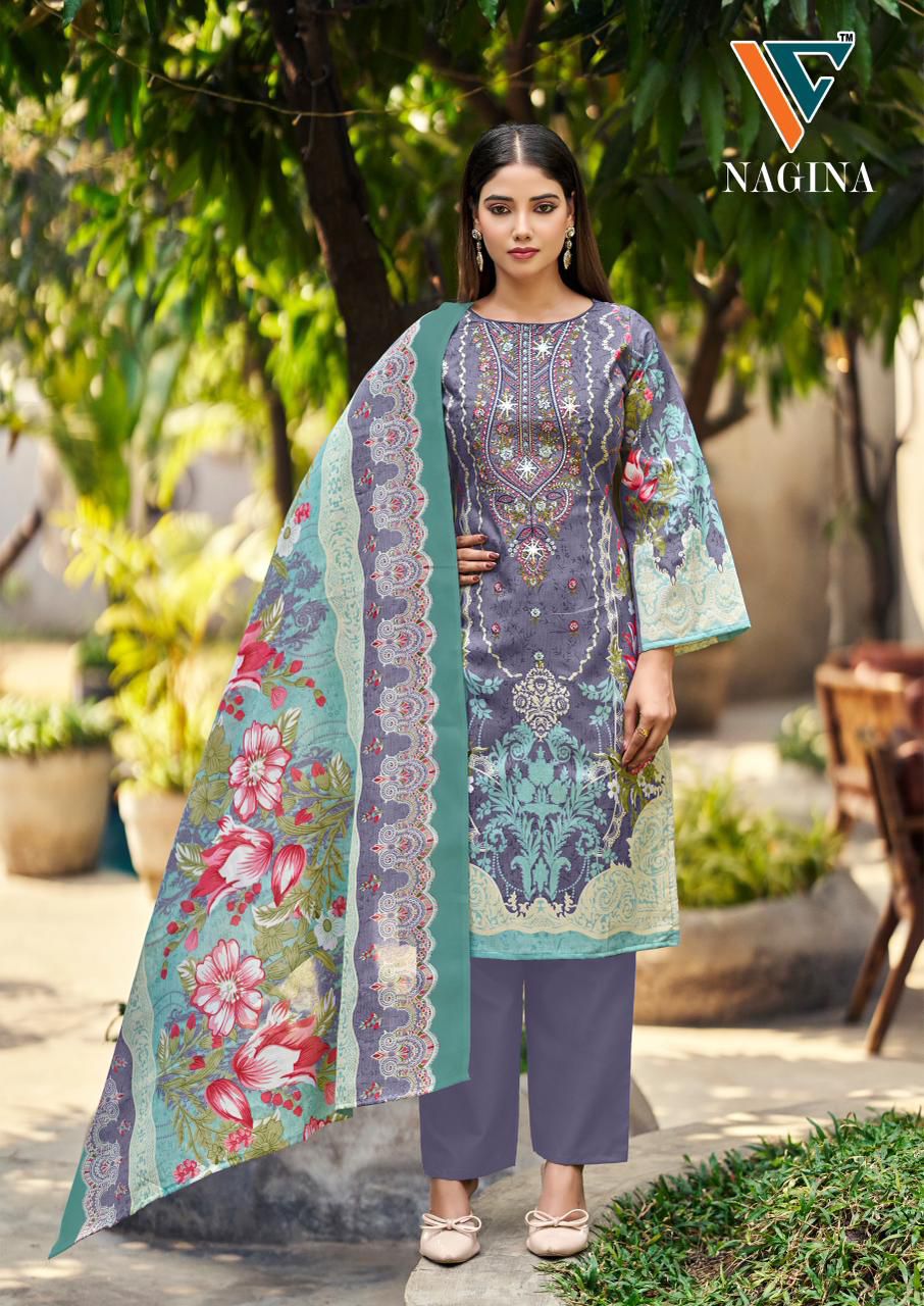 Nagina Vol 9 Vandana Creation Cotton Karachi Salwar Suits Manufacturer India