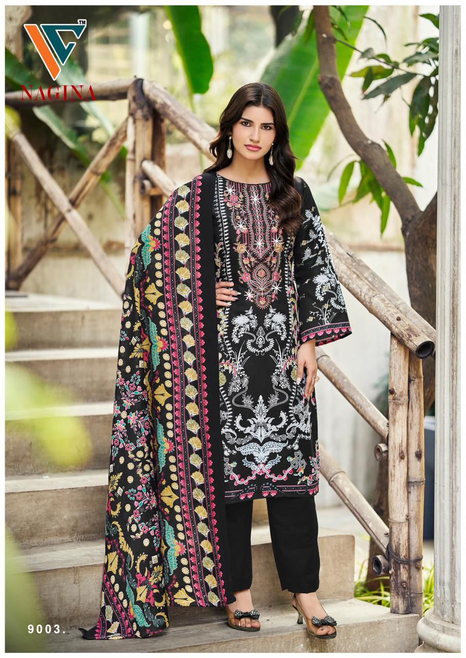 Nagina Vol 9 Vandana Creation Cotton Karachi Salwar Suits Manufacturer India