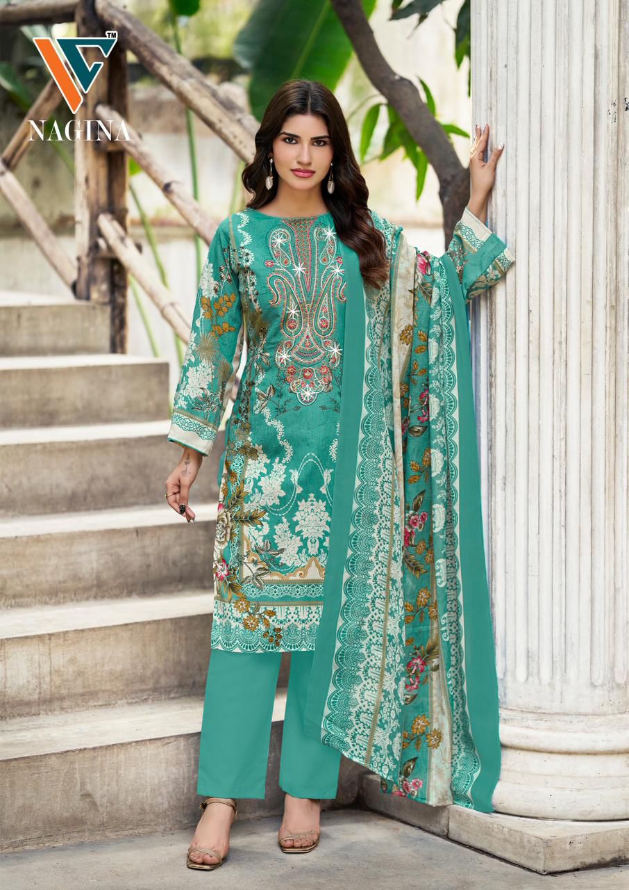 Nagina Vol 9 Vandana Creation Cotton Karachi Salwar Suits Manufacturer India