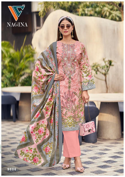 Nagina Vol 9 Vandana Creation Cotton Karachi Salwar Suits Manufacturer India