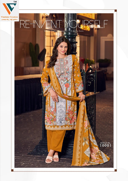 Nagina Vol 10 Vandana Creation Mix Cotton Karachi Salwar Suits Manufacturer Ahmedabad