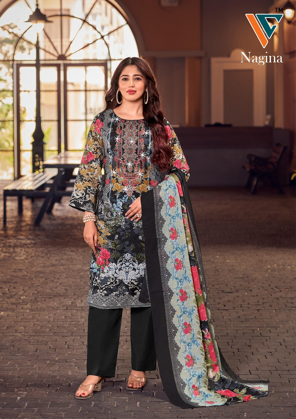 Nagina Vol 10 Vandana Creation Mix Cotton Karachi Salwar Suits Manufacturer Ahmedabad