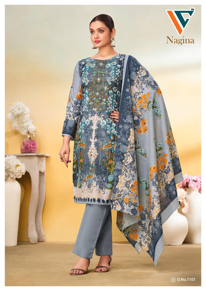 Nagina Vol 11 Vandana Creation Mix Cotton Karachi Salwar Suits Wholesale Rate