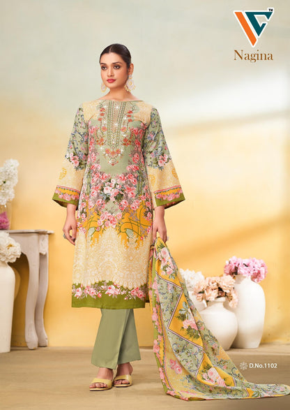 Nagina Vol 11 Vandana Creation Mix Cotton Karachi Salwar Suits Wholesale Rate