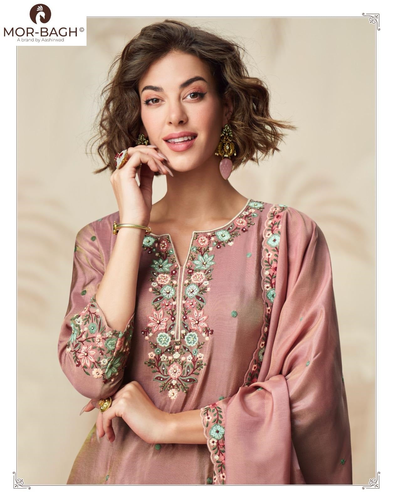 Nagma Aashirwad Creation Simmer Organza Readymade Plazzo Style Suits Exporter Ahmedabad