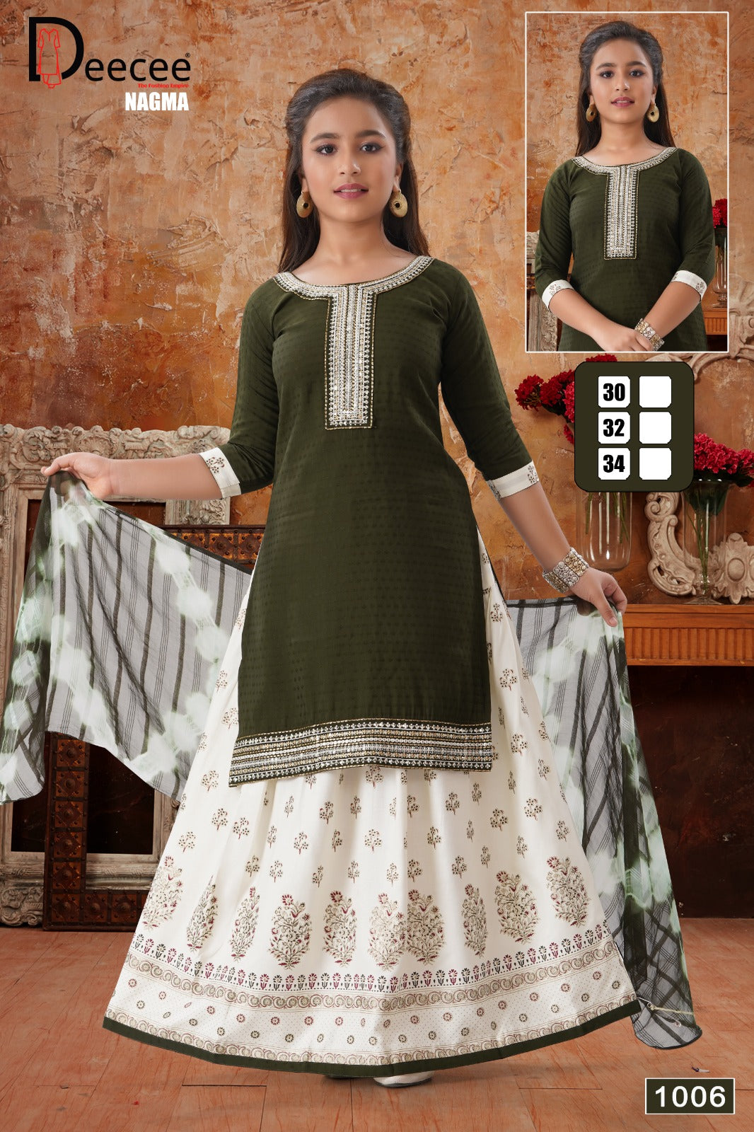 Nagma Deecee Dobby Girls Readymade Skirt Style Suits Manufacturer India