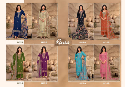 Nagma Rivaa Viscose Pashmina Suits Supplier
