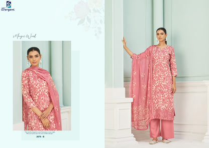 Nagma Sargam Prints Pure Jam Pant Style Suits Wholesaler Ahmedabad