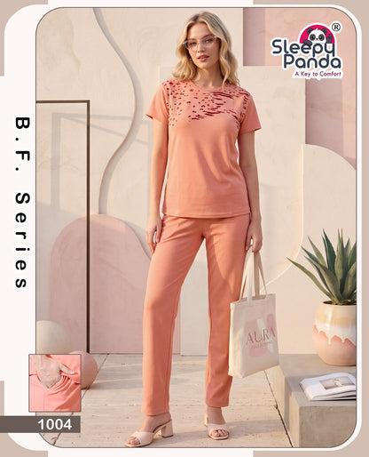 Naina 1004 Sleepy Panda Fancy Pyjama Night Suits Manufacturer Ahmedabad