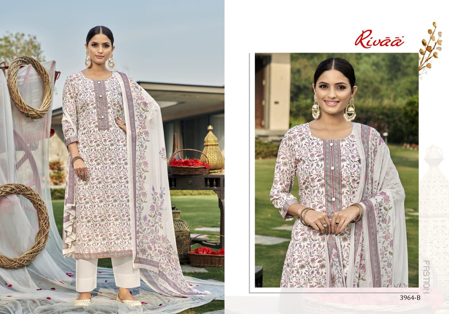 Naina 3 Rivaa Cotton Pant Style Suits Manufacturer