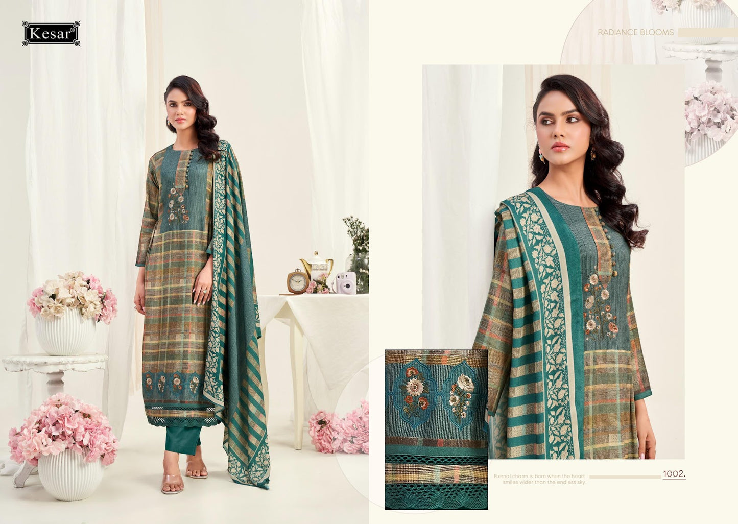 Naina Kesar Viscose Pashmina Suits Manufacturer Gujarat