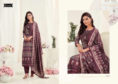 Naseeb Kesar Silk Velvet Suits Wholesale Price