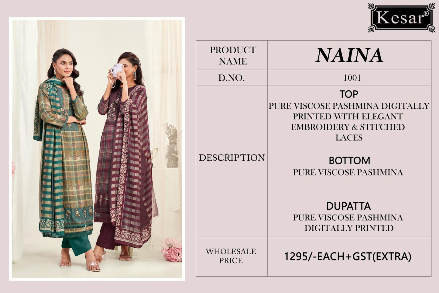 Naseeb Kesar Silk Velvet Suits Wholesale Price