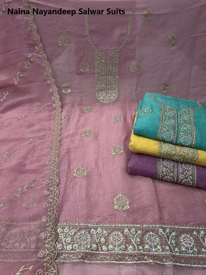 Naina Nayandeep Silk Salwar Suits Manufacturer Gujarat