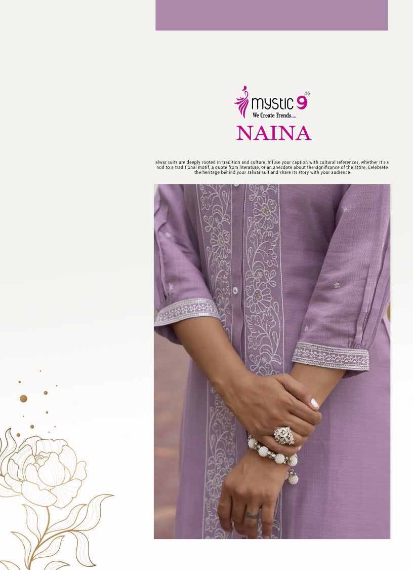 Naina Vol 1 Mystic 9 Vertican Co Ord Set Supplier