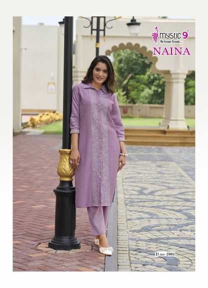 Naina Vol 1 Mystic 9 Vertican Co Ord Set Supplier