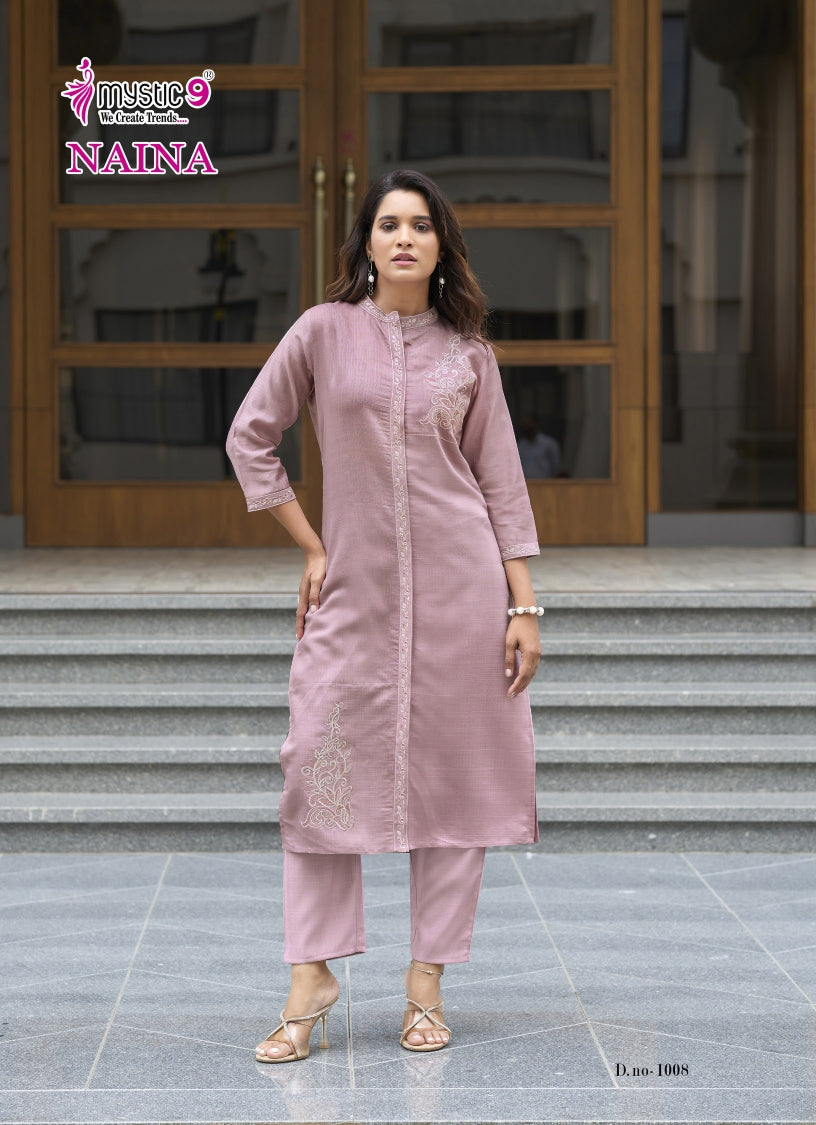 Naina Vol 1 Mystic 9 Vertican Co Ord Set Supplier