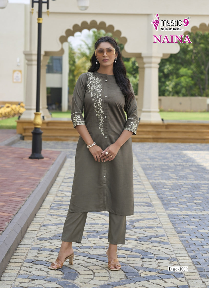 Naina Vol 1 Mystic 9 Vertican Co Ord Set Supplier