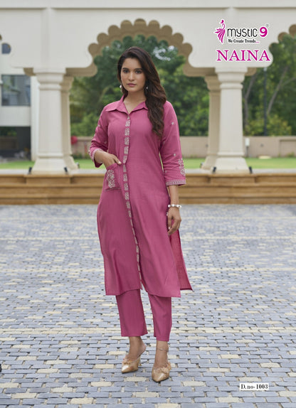 Naina Vol 1 Mystic 9 Vertican Co Ord Set Supplier