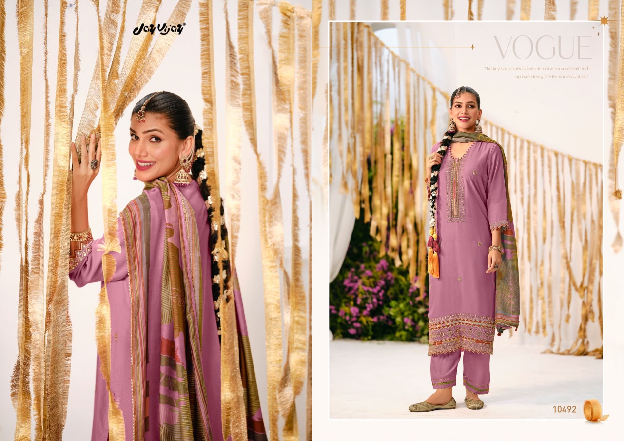 Nainaksh Jay Vijay Bemberg Muslin Pant Style Suits Supplier India