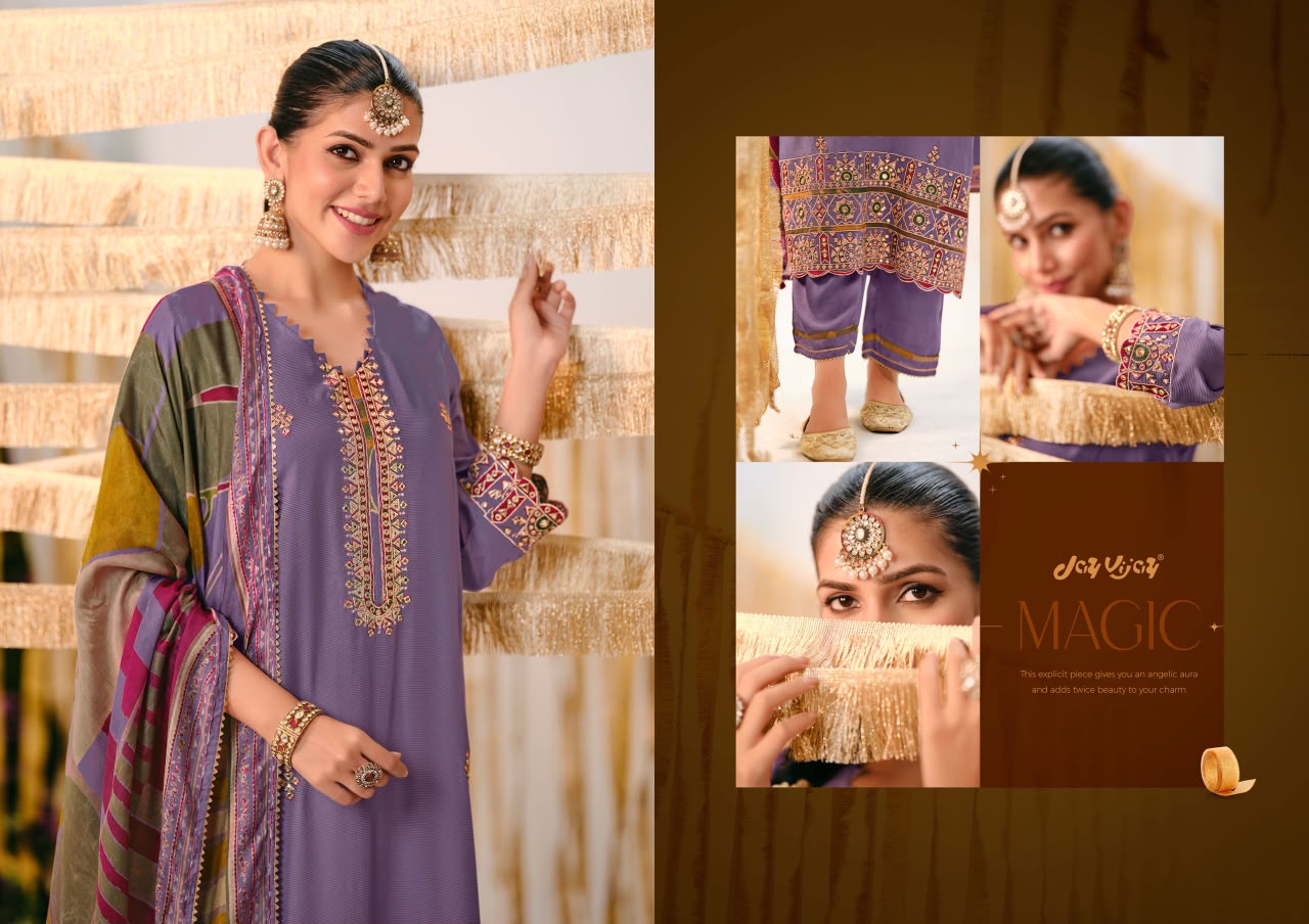 Nainaksh Jay Vijay Bemberg Muslin Pant Style Suits Supplier India