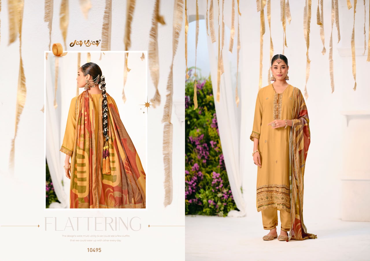 Nainaksh Jay Vijay Bemberg Muslin Pant Style Suits Supplier India