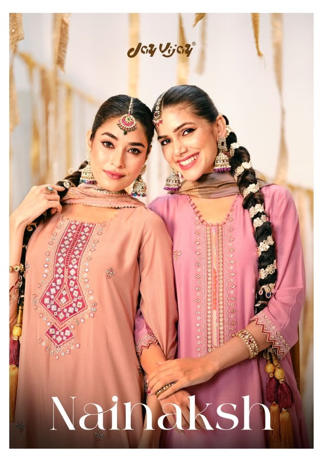 Nainaksh Jay Vijay Bemberg Muslin Pant Style Suits Supplier India
