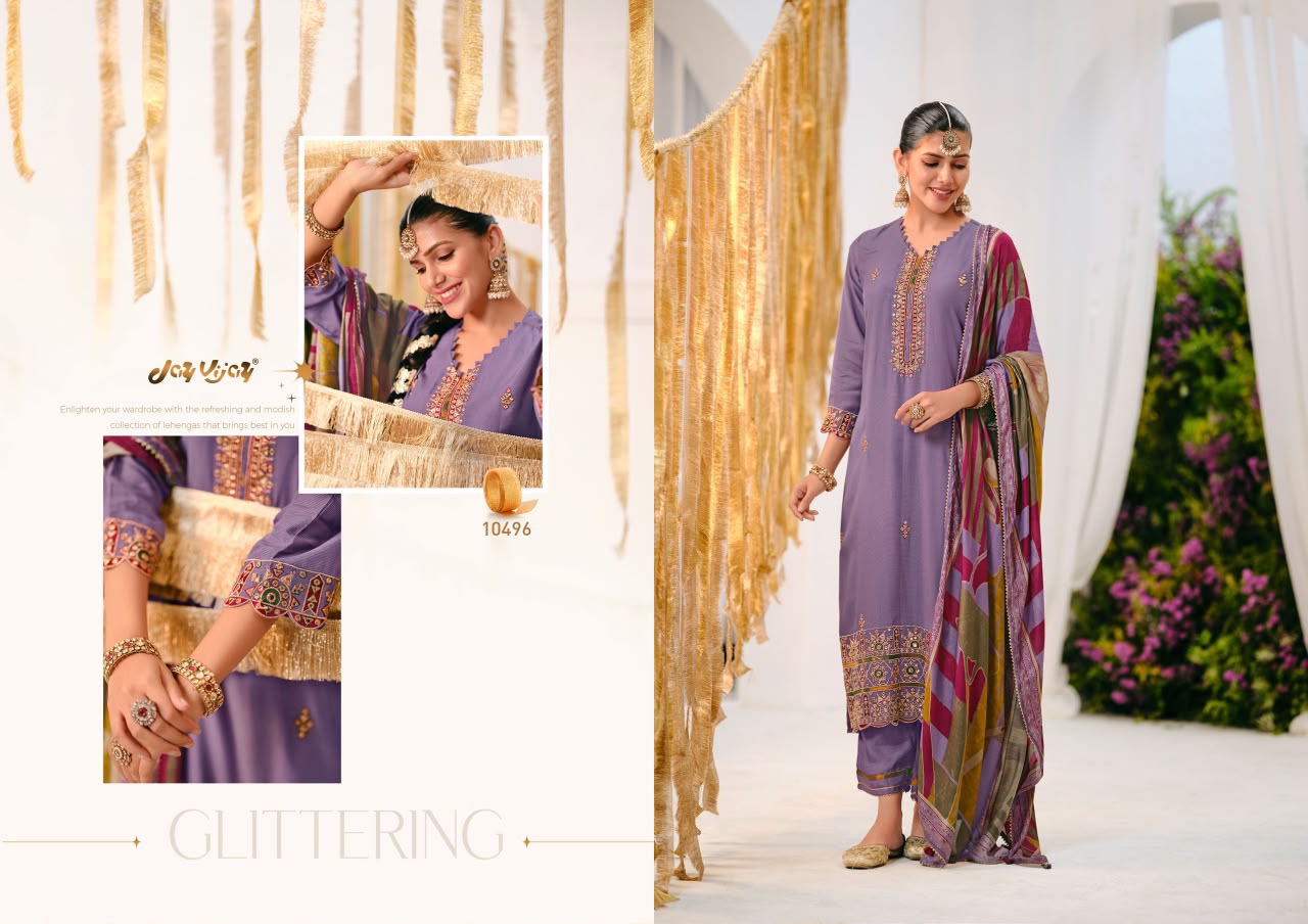 Nainaksh Jay Vijay Bemberg Muslin Pant Style Suits Supplier India