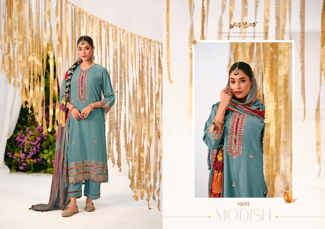 Nainaksh Jay Vijay Bemberg Muslin Pant Style Suits Supplier India