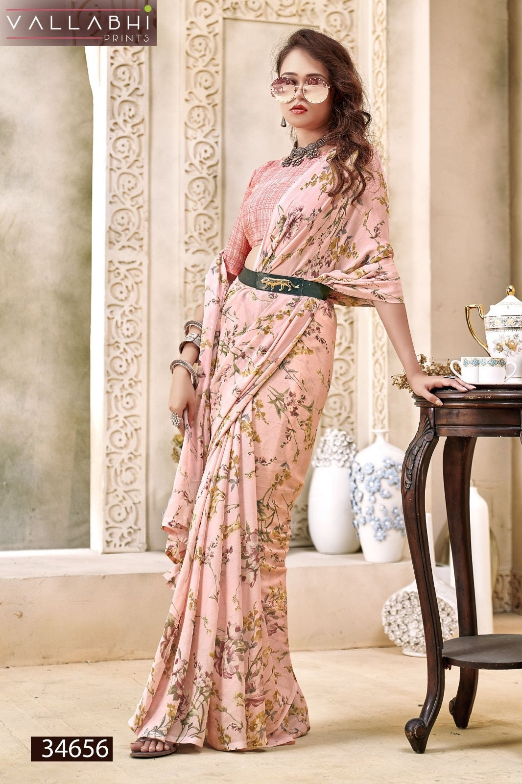 Nainavati Vallabhi Prints Georgette Sarees Wholesaler