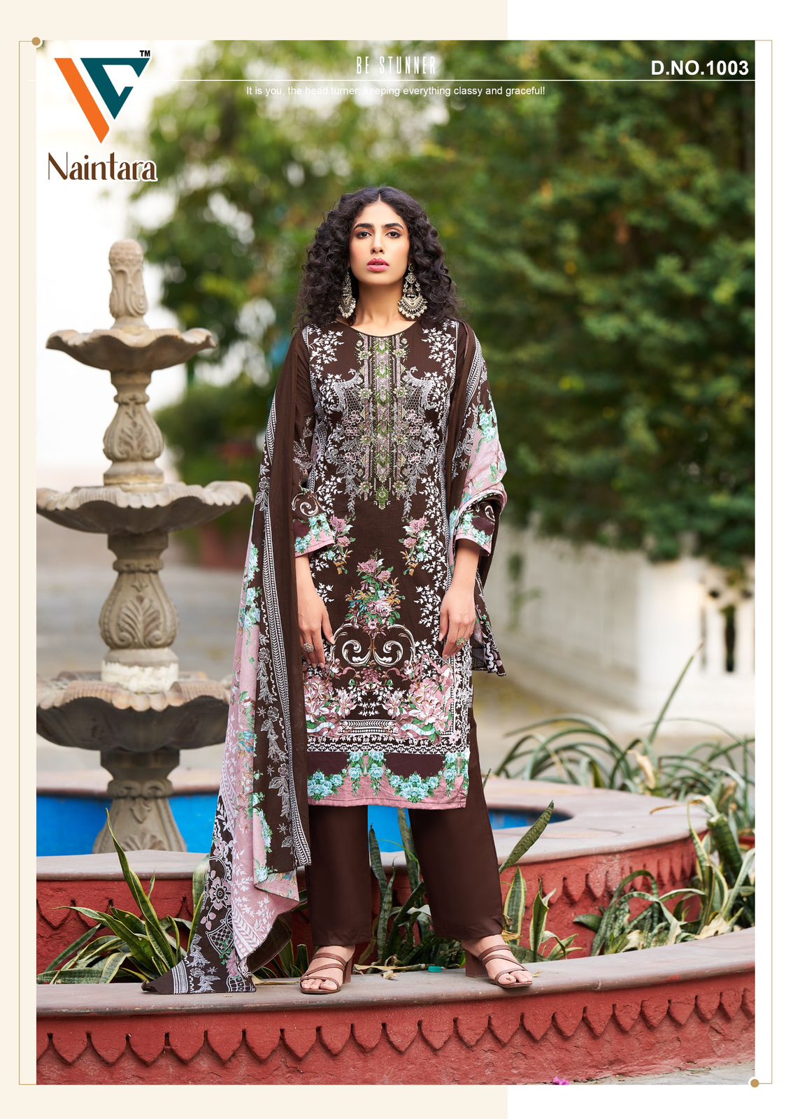 Naintara Vol 1 Vandana Creation Cambric Cotton Karachi Salwar Suits Supplier Ahmedabad