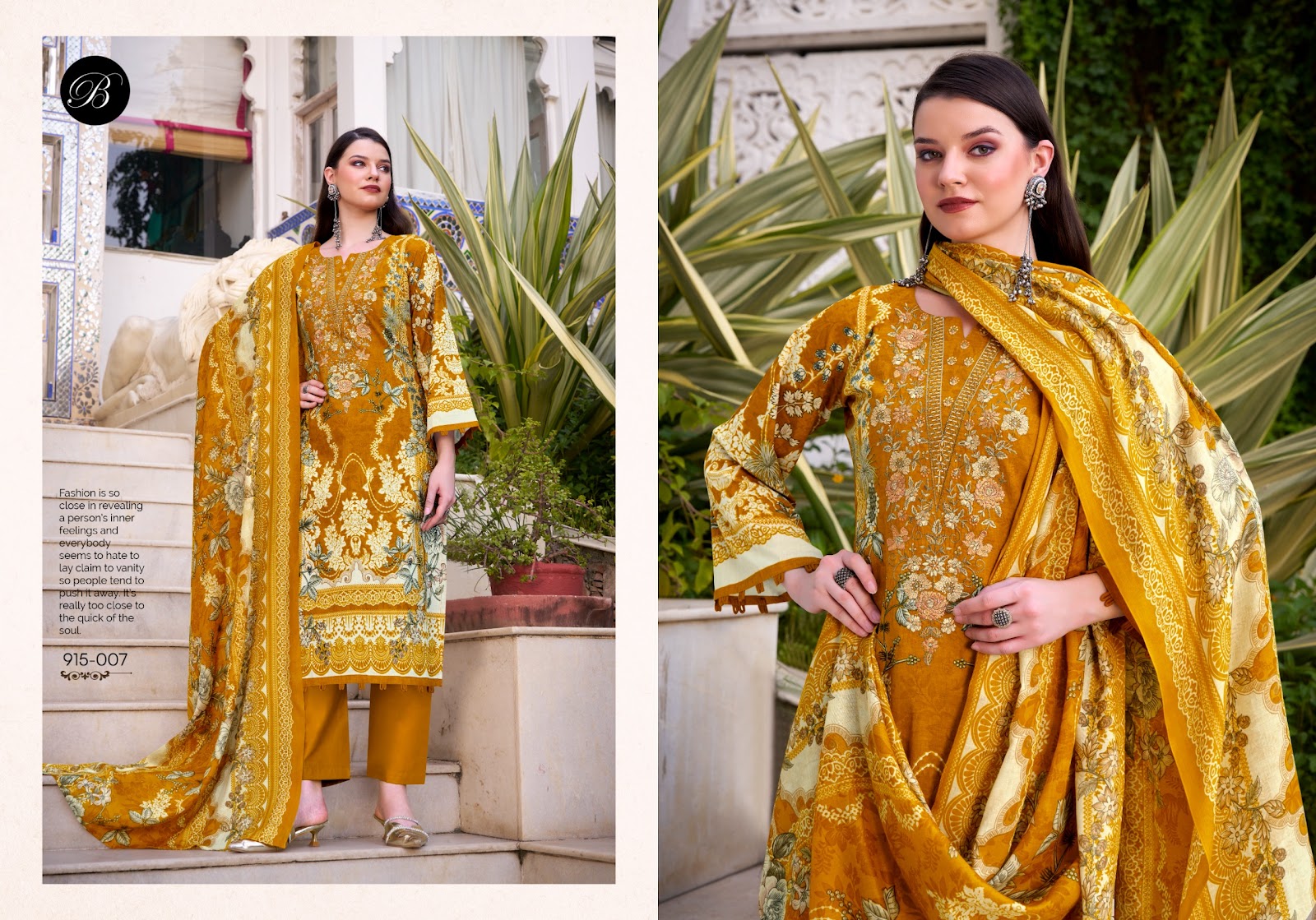 Naira 122 Belliza Designer Studio Cotton Karachi Salwar Suits Manufacturer India