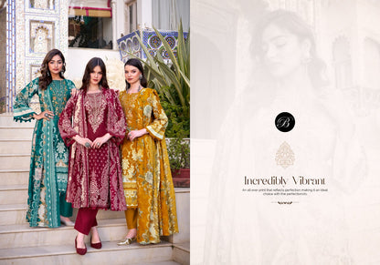 Naira 122 Belliza Designer Studio Cotton Karachi Salwar Suits Manufacturer India