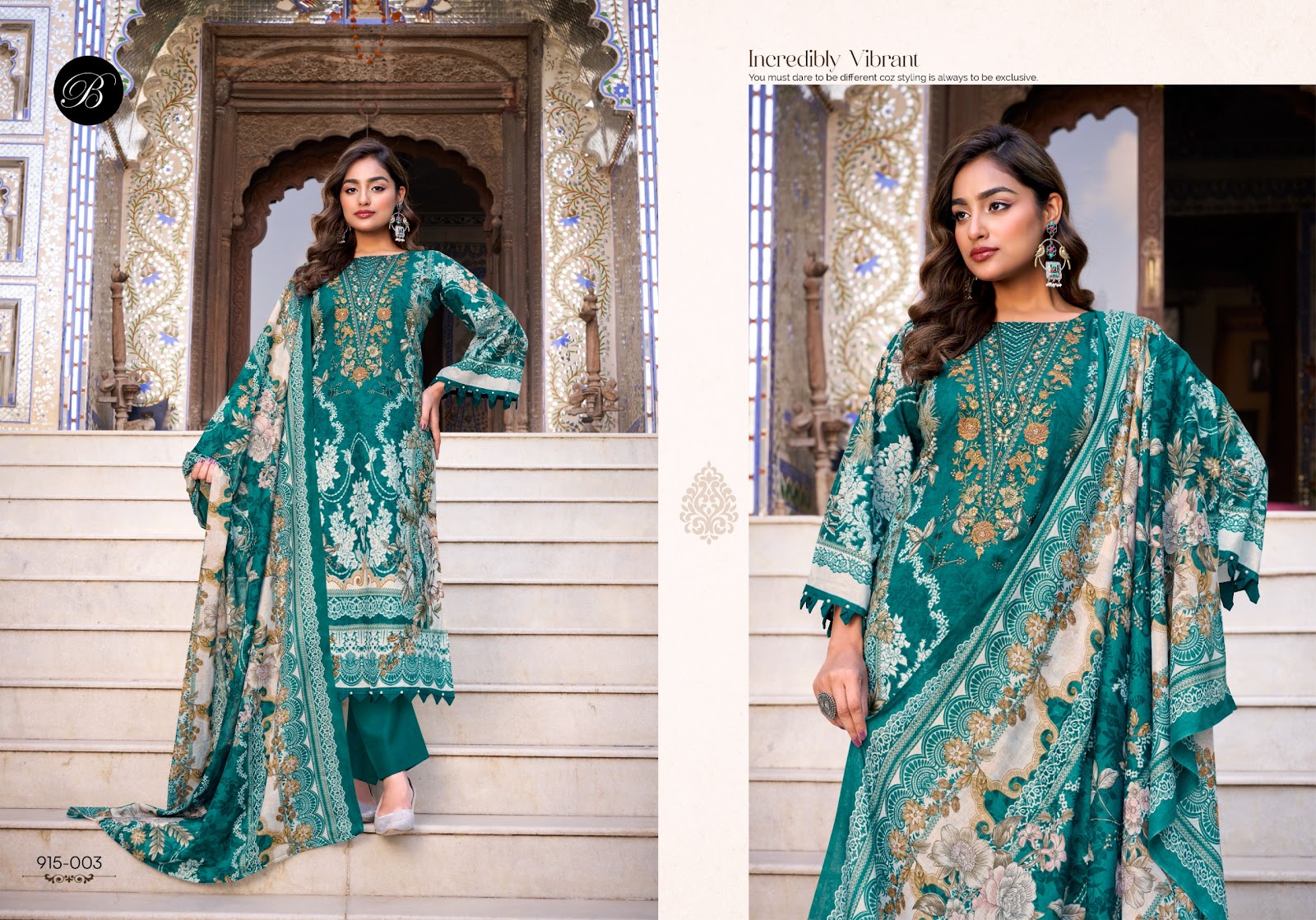 Naira 122 Belliza Designer Studio Cotton Karachi Salwar Suits Manufacturer India