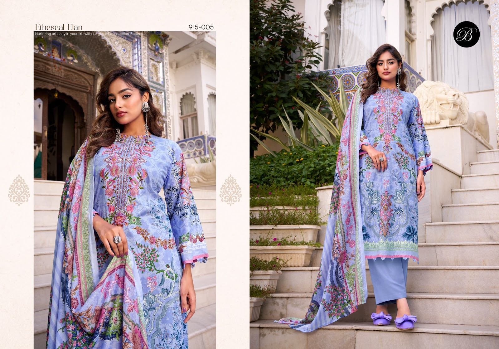 Naira 122 Belliza Designer Studio Cotton Karachi Salwar Suits Manufacturer India