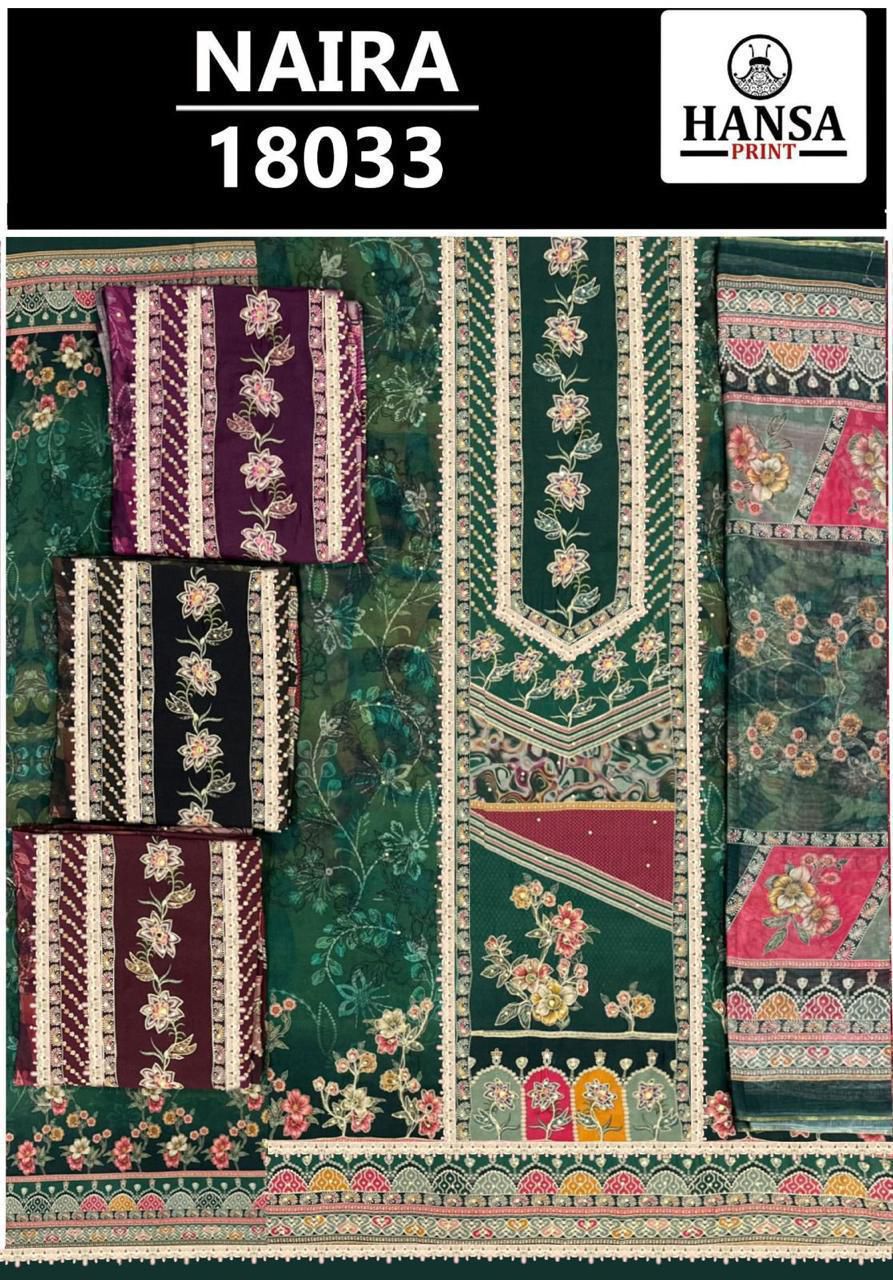 Naira 26 Hansa Prints Muslin Salwar Suits Supplier Gujarat