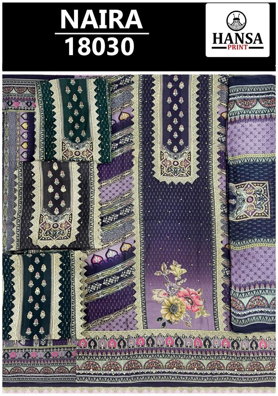 Naira 26 Hansa Prints Muslin Salwar Suits Supplier Gujarat