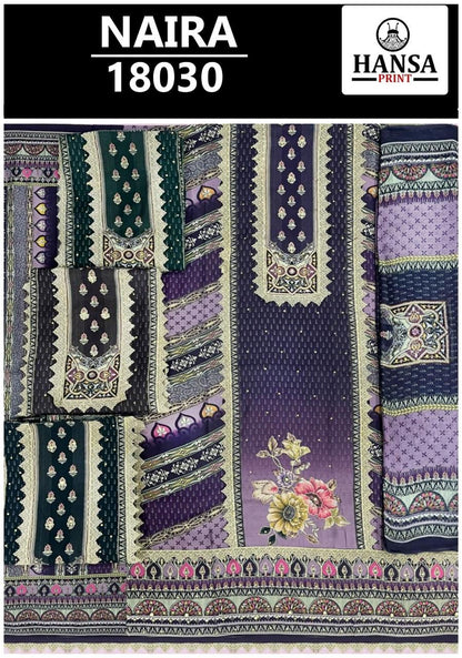 Naira 26 Hansa Prints Muslin Salwar Suits Supplier Gujarat
