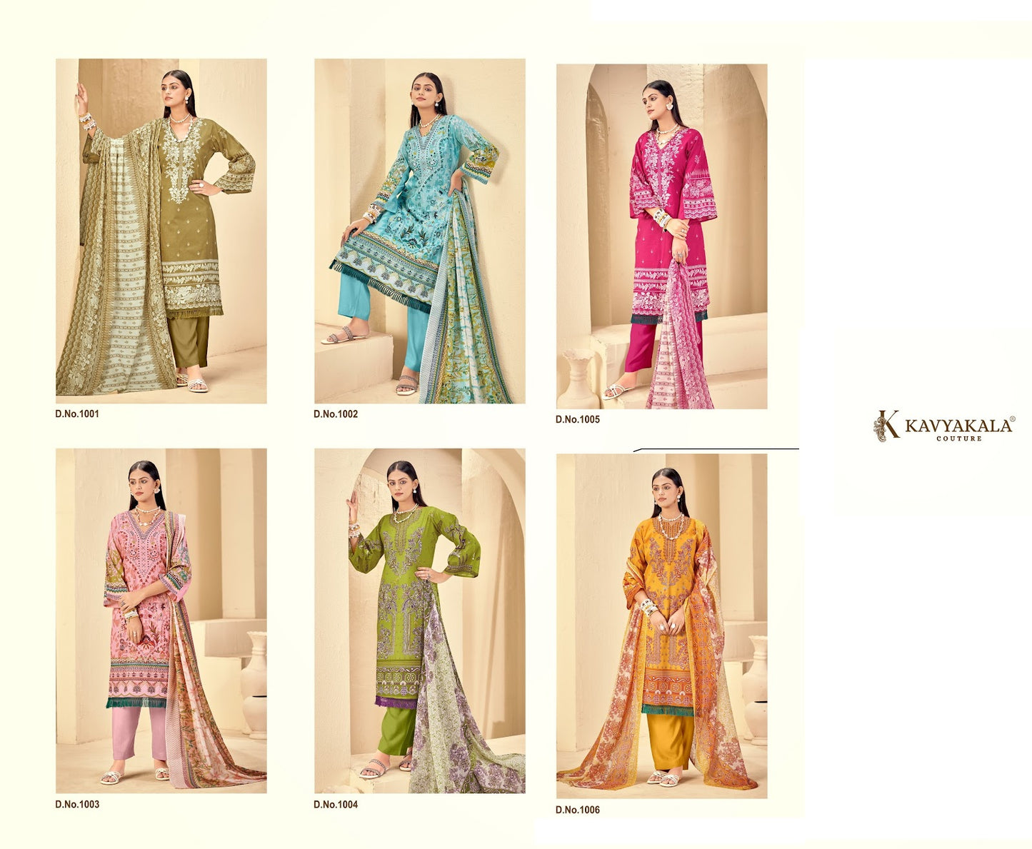 Naira Kavyakala Cambric Karachi Salwar Suits